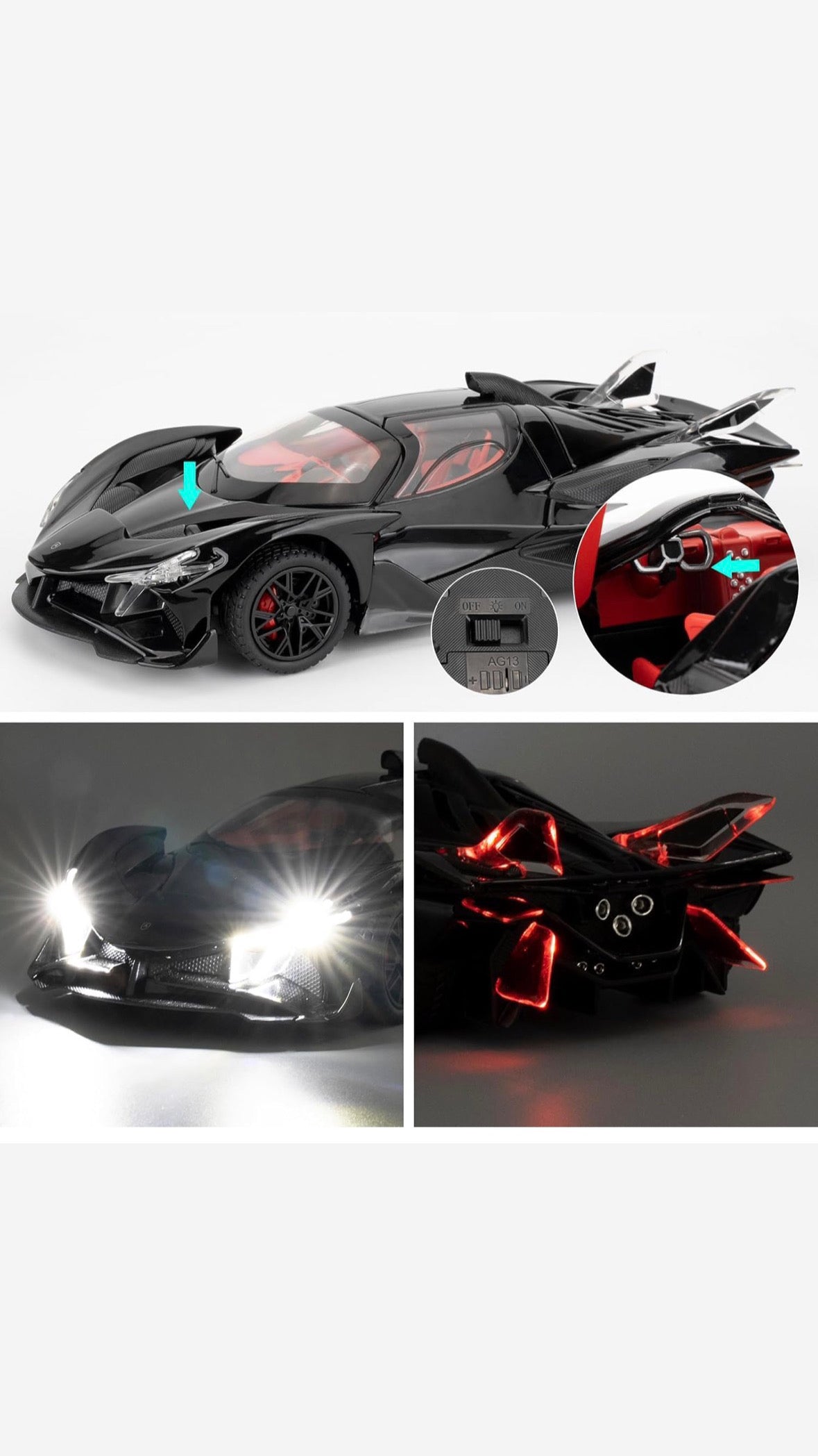 Apollo Evo Supercar 1:24 Scale Black