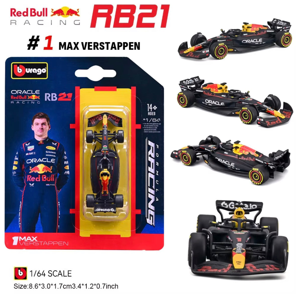 Bburago F1 Oracle Redbull 1:64 Scale