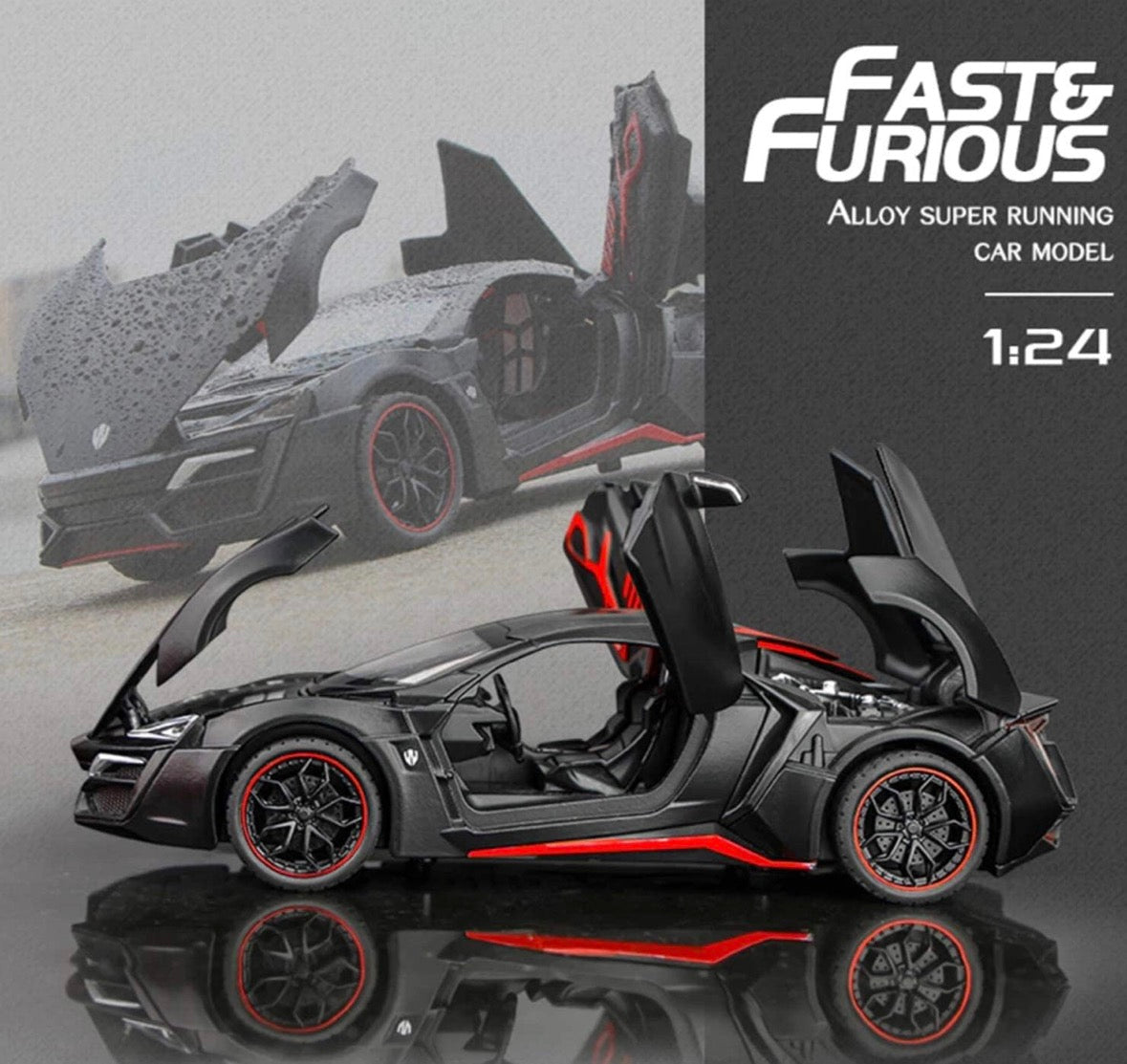 Lykan Hypersport 1:24 Scale Black