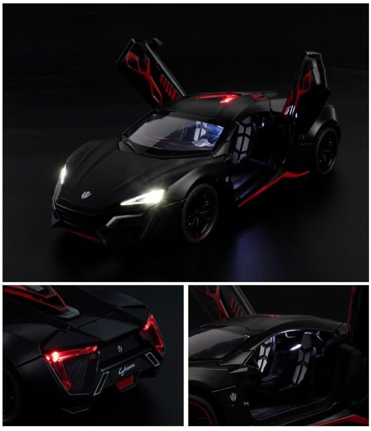 Lykan Hypersport 1:24 Scale Black