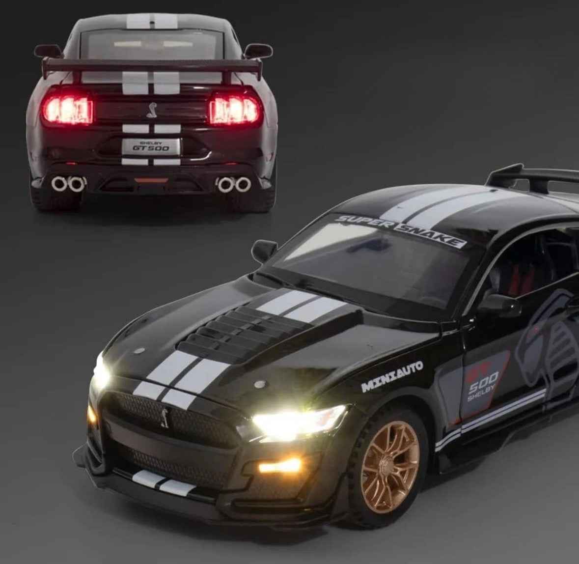 Mustang Shelby GT500 1:32 Scale Black