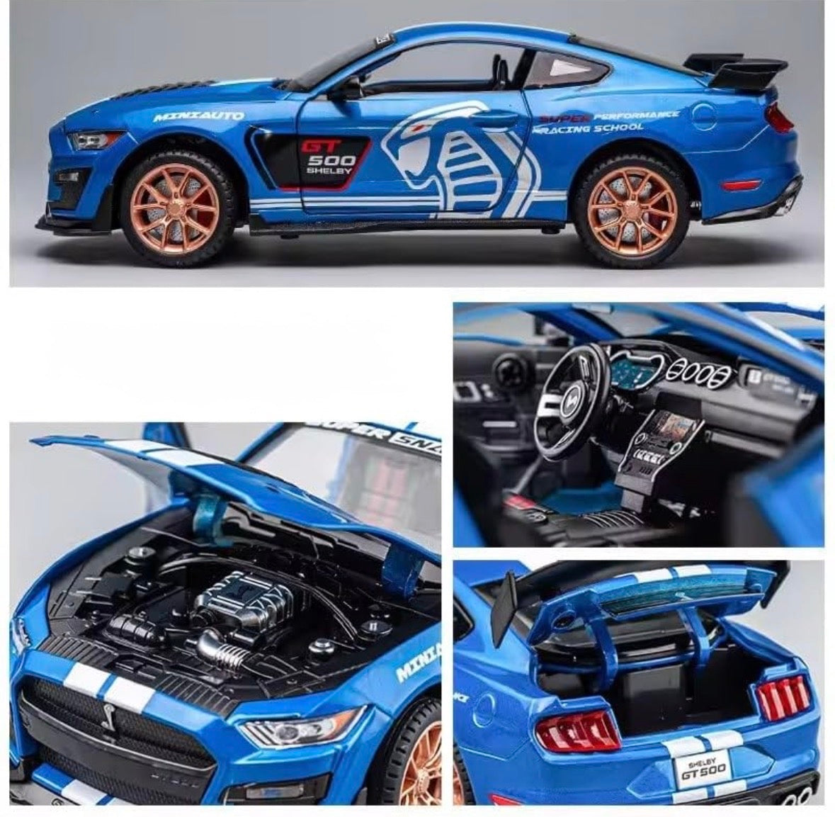 Mustang Shelby GT500 1:32 Scale Blue