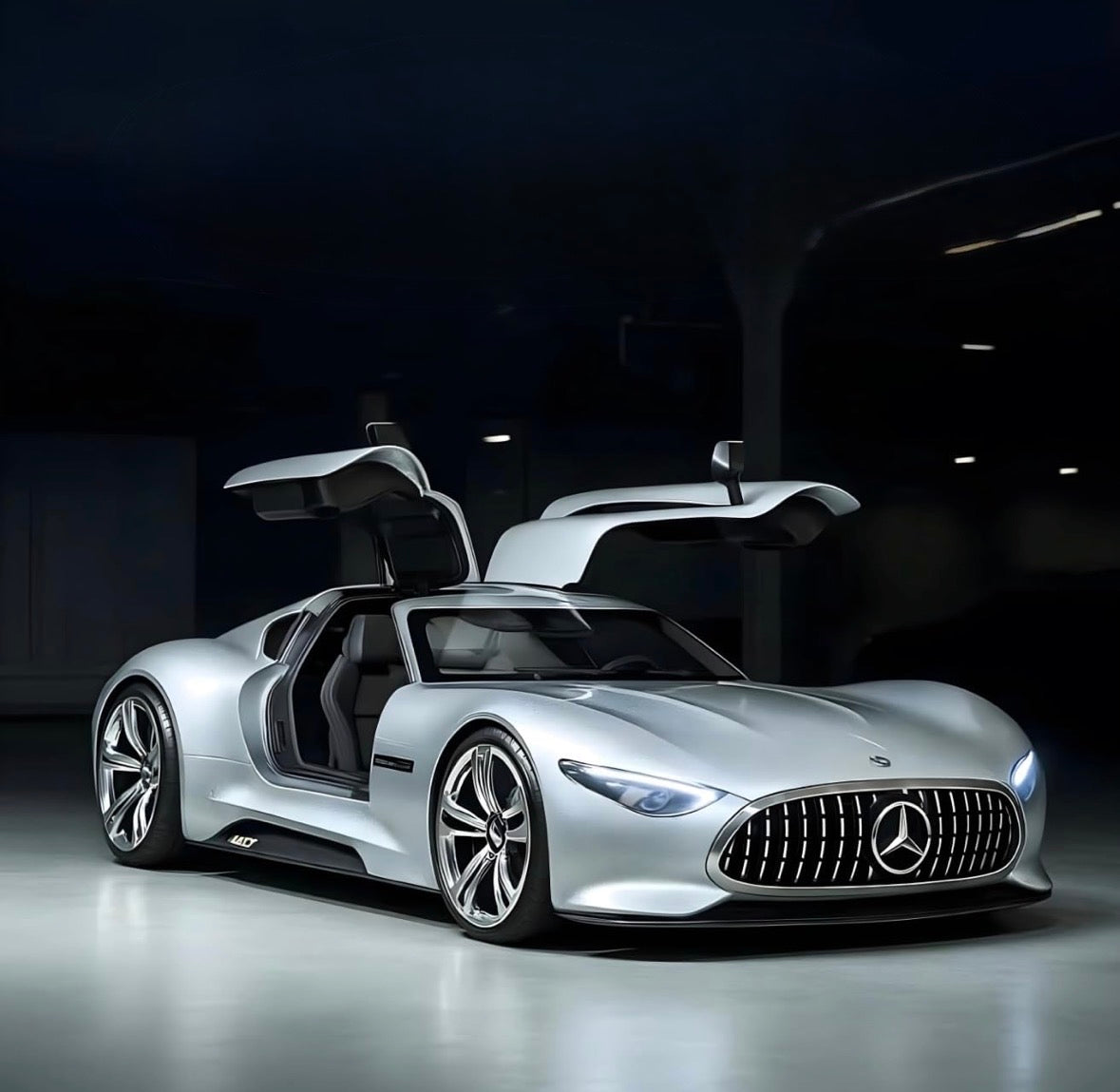 Mercedes AMG GT 1:32 Scale Silver