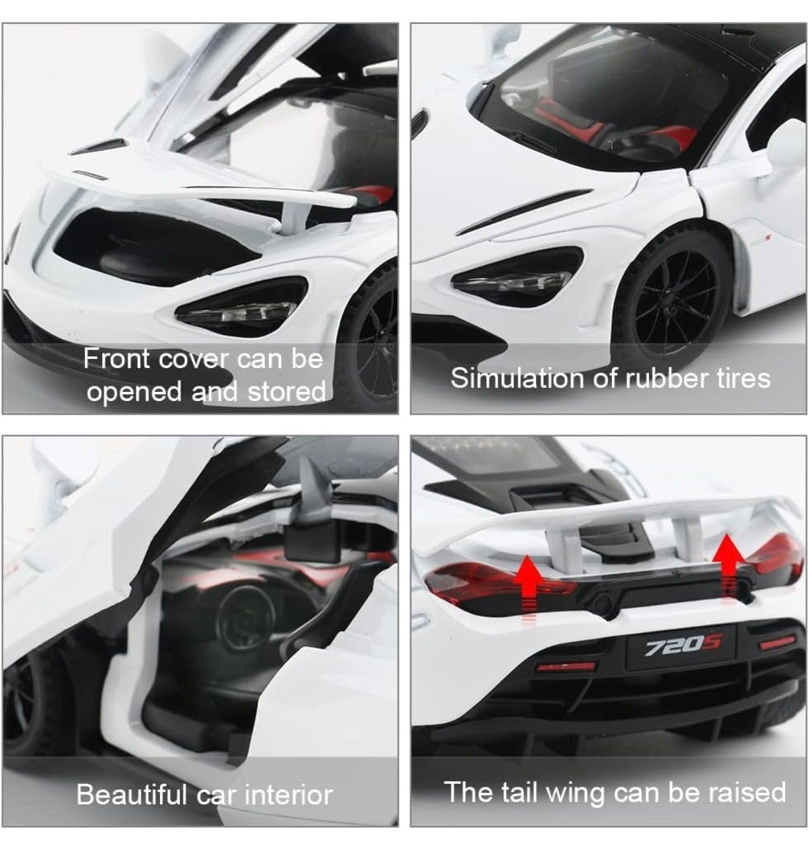 Mclaren 720s 1:32 Scale White