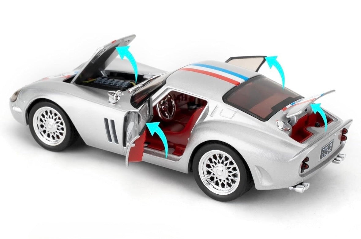 Ferrari 250 GTO 1:32 Scale Silver