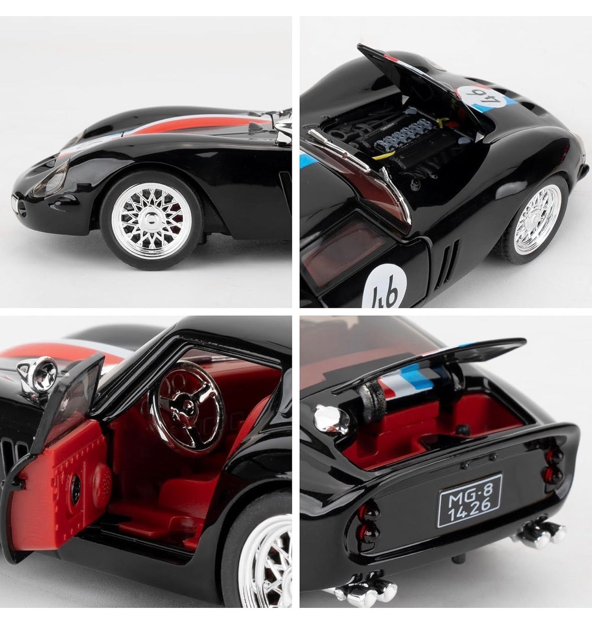Ferrari 250 GTO 1:32 Scale Black