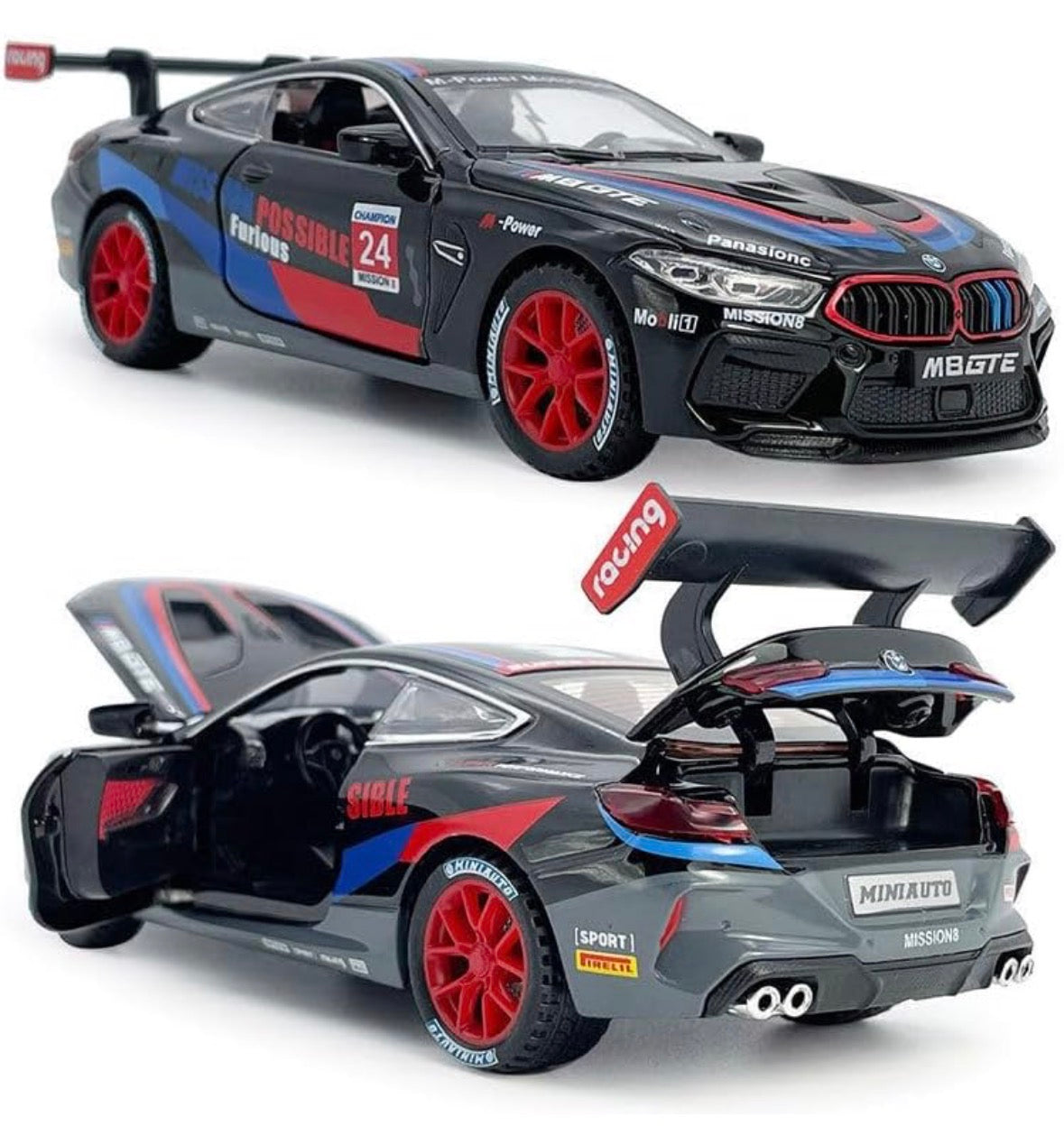 BMW M8 GTE 1:32 Scale Black