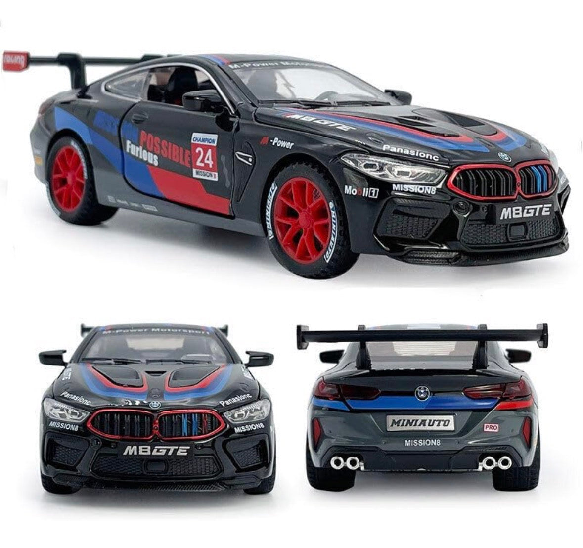 BMW M8 GTE 1:32 Scale Black