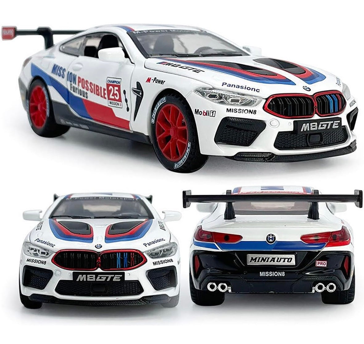 BMW M8 GTE 1:32 Scale White