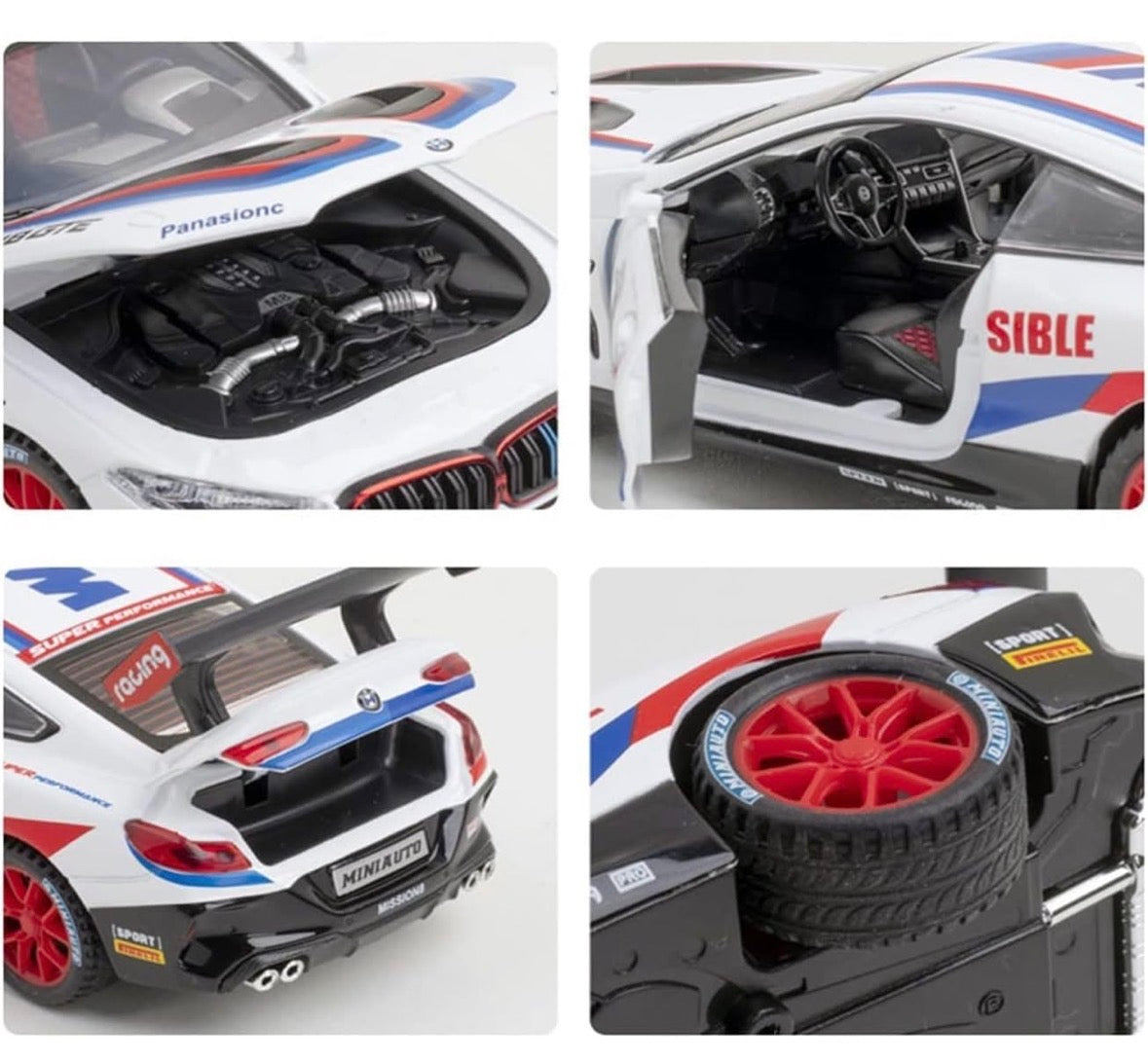 BMW M8 GTE 1:32 Scale White