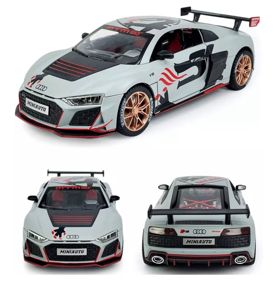 Audi R8 1:24 Scale Grey