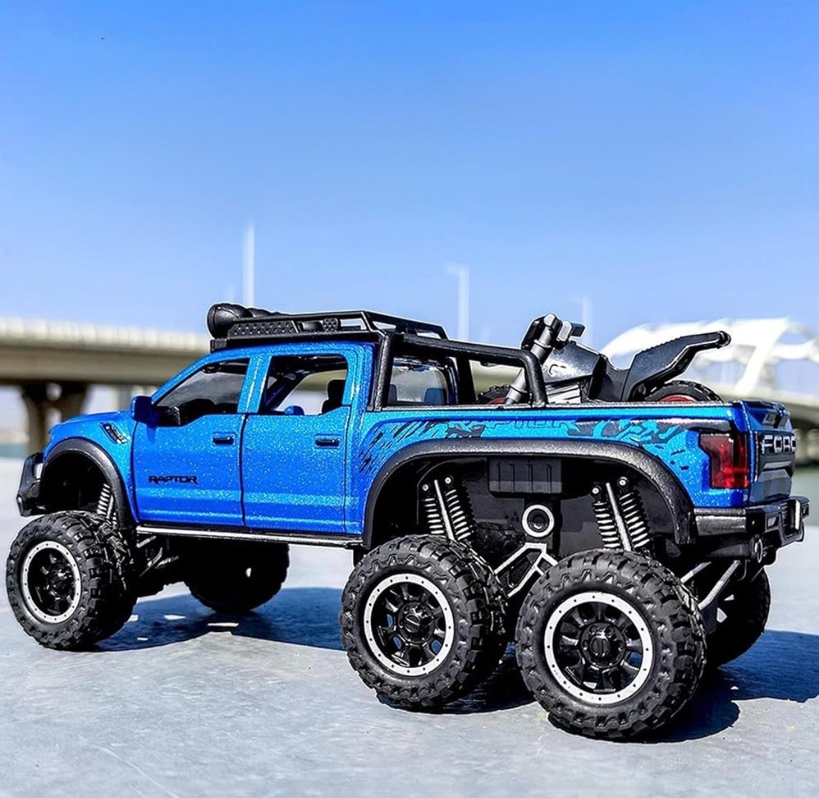 Ford Raptor 1:28 Scale Blue
