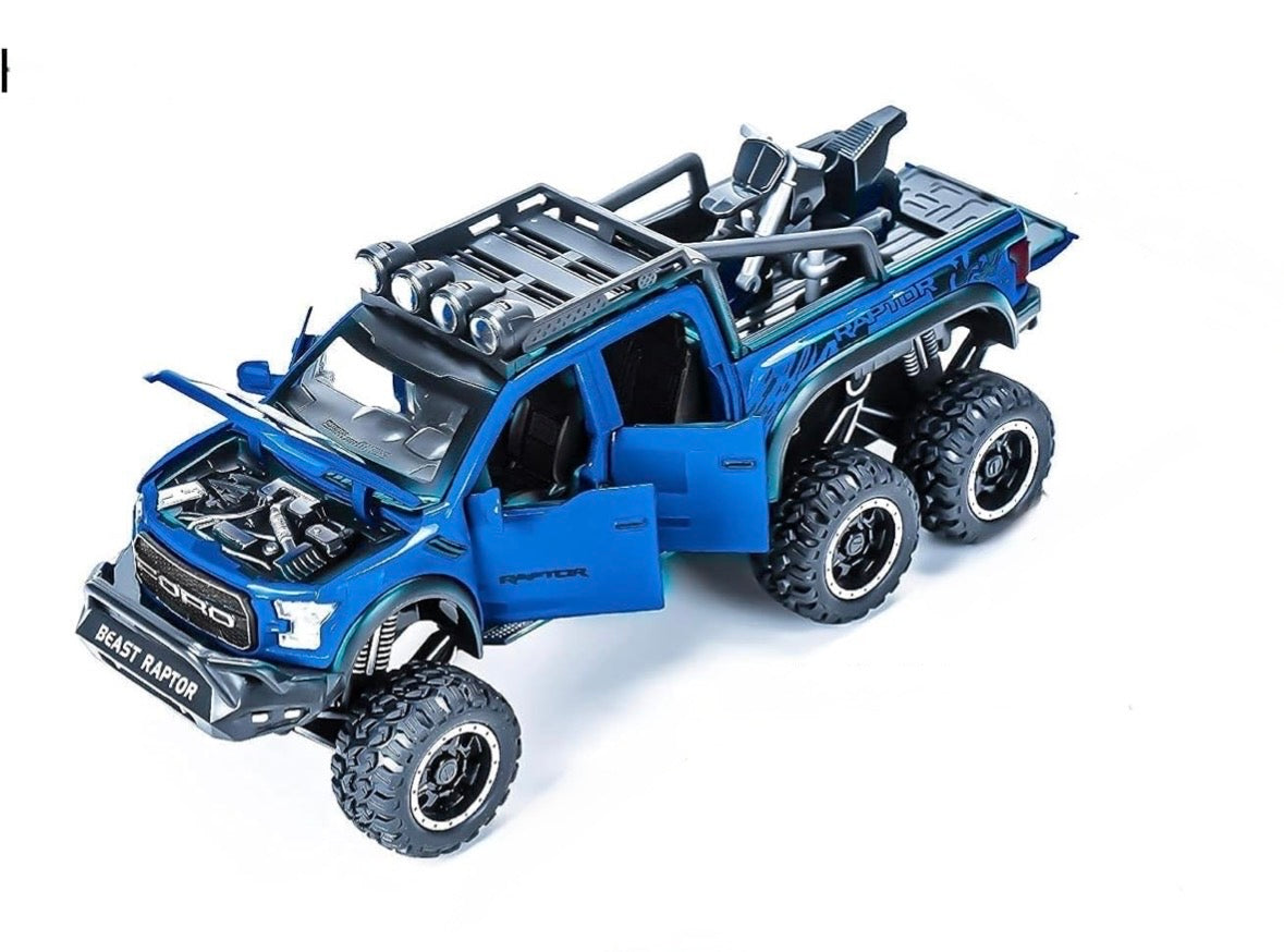 Ford Raptor 1:28 Scale Blue
