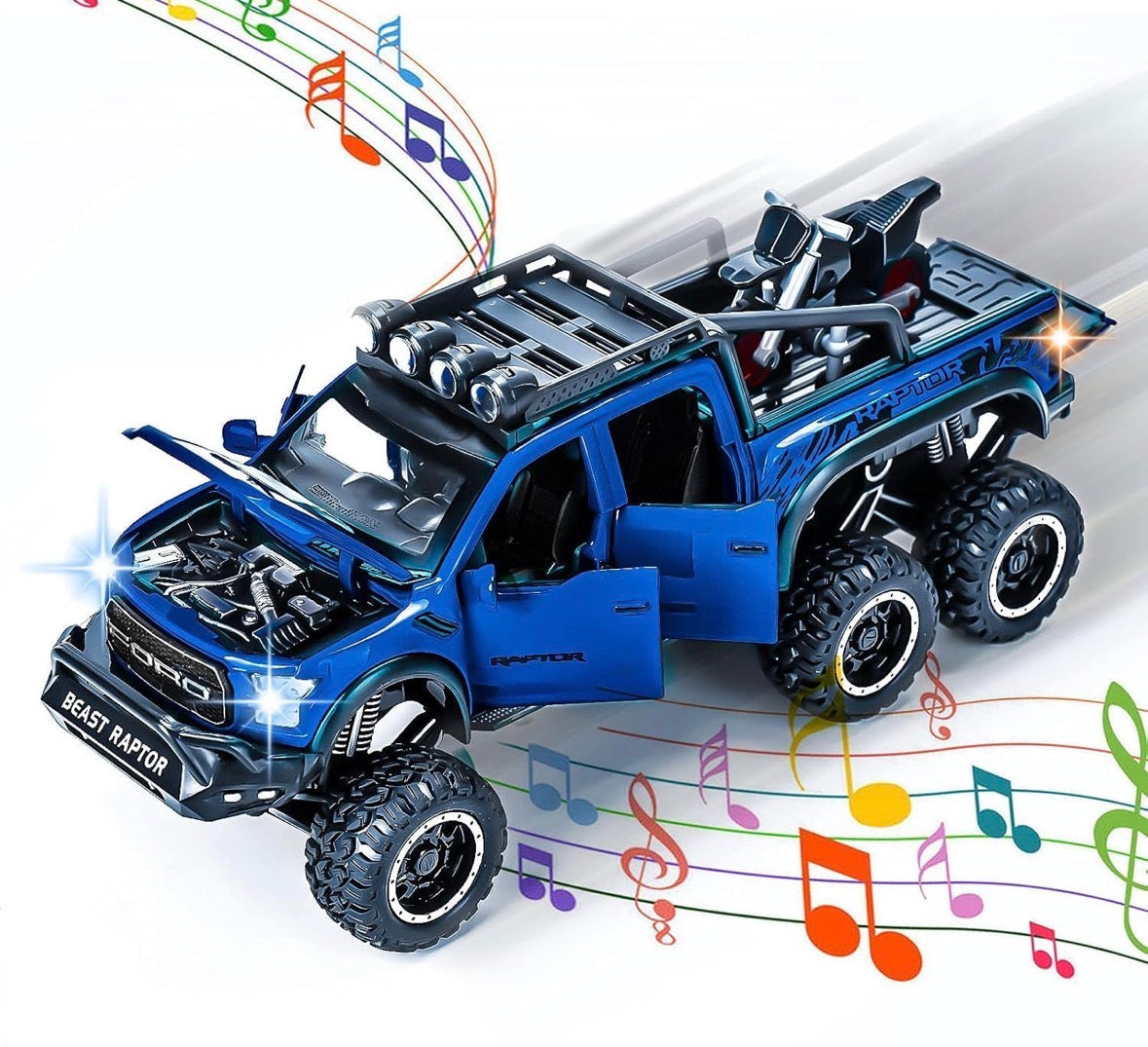 Ford Raptor 1:28 Scale Blue