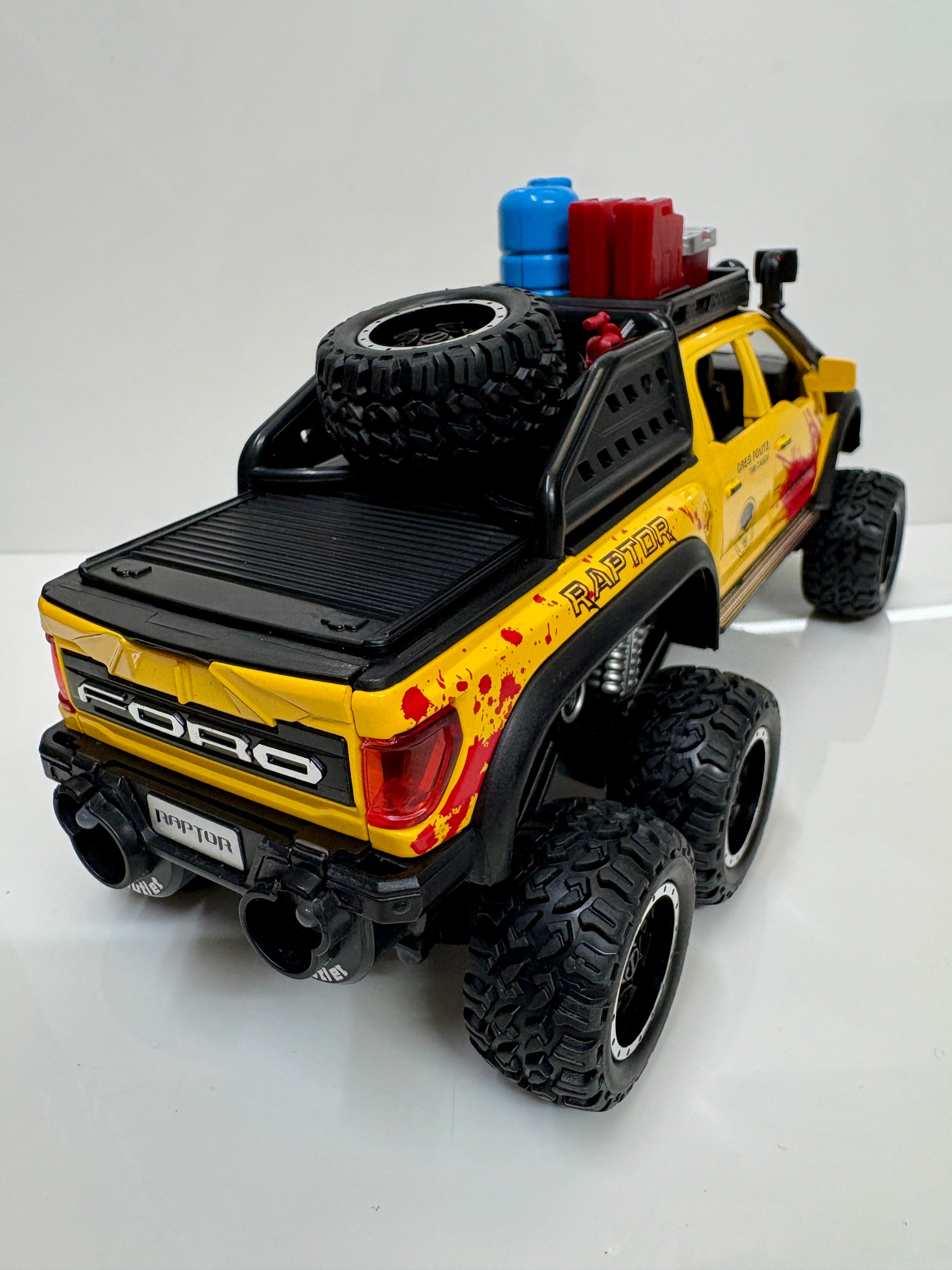 Ford Raptor F150 Truck 1:28 Scale Yellow