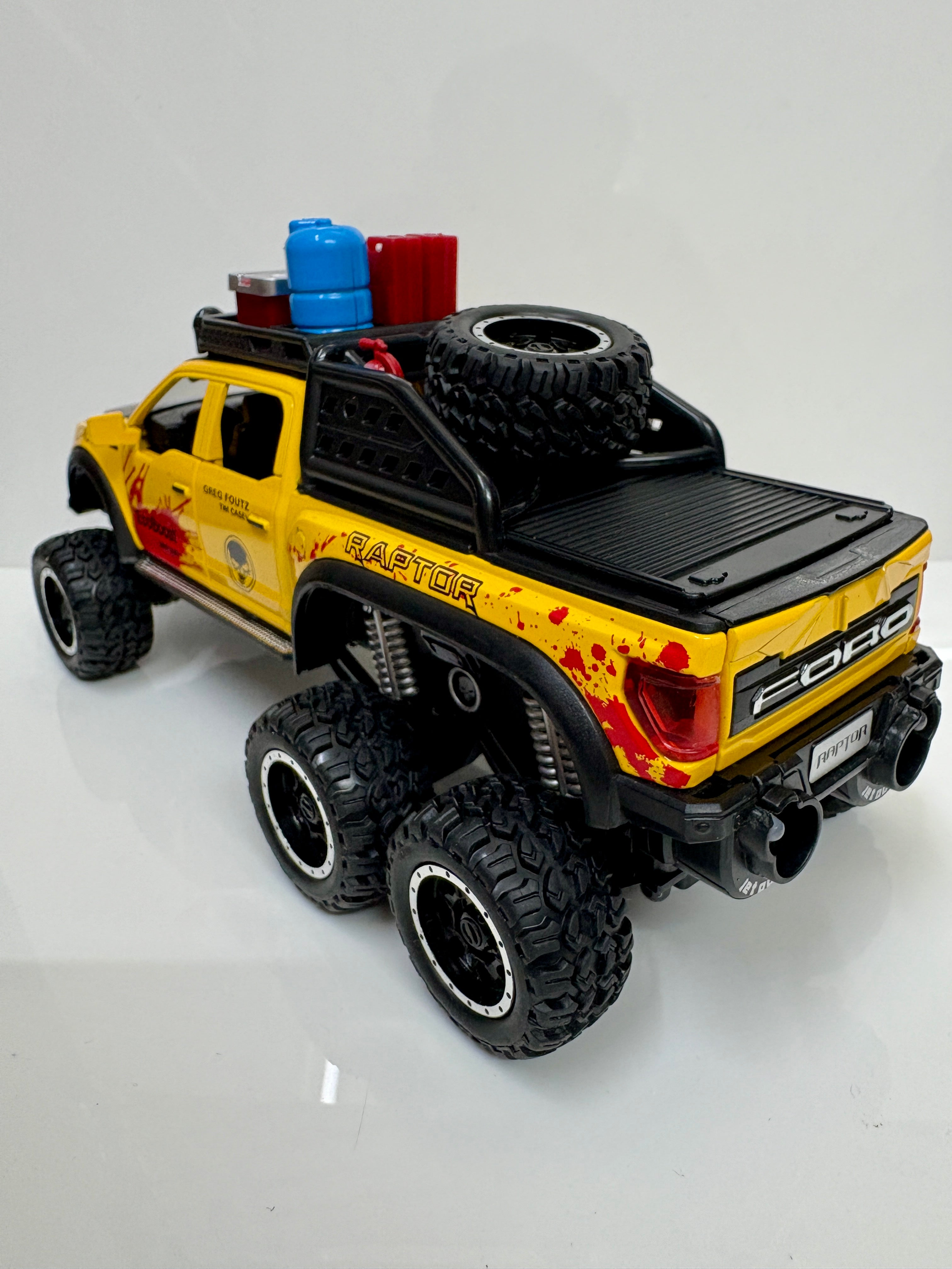 Ford Raptor F150 Truck 1:28 Scale Yellow