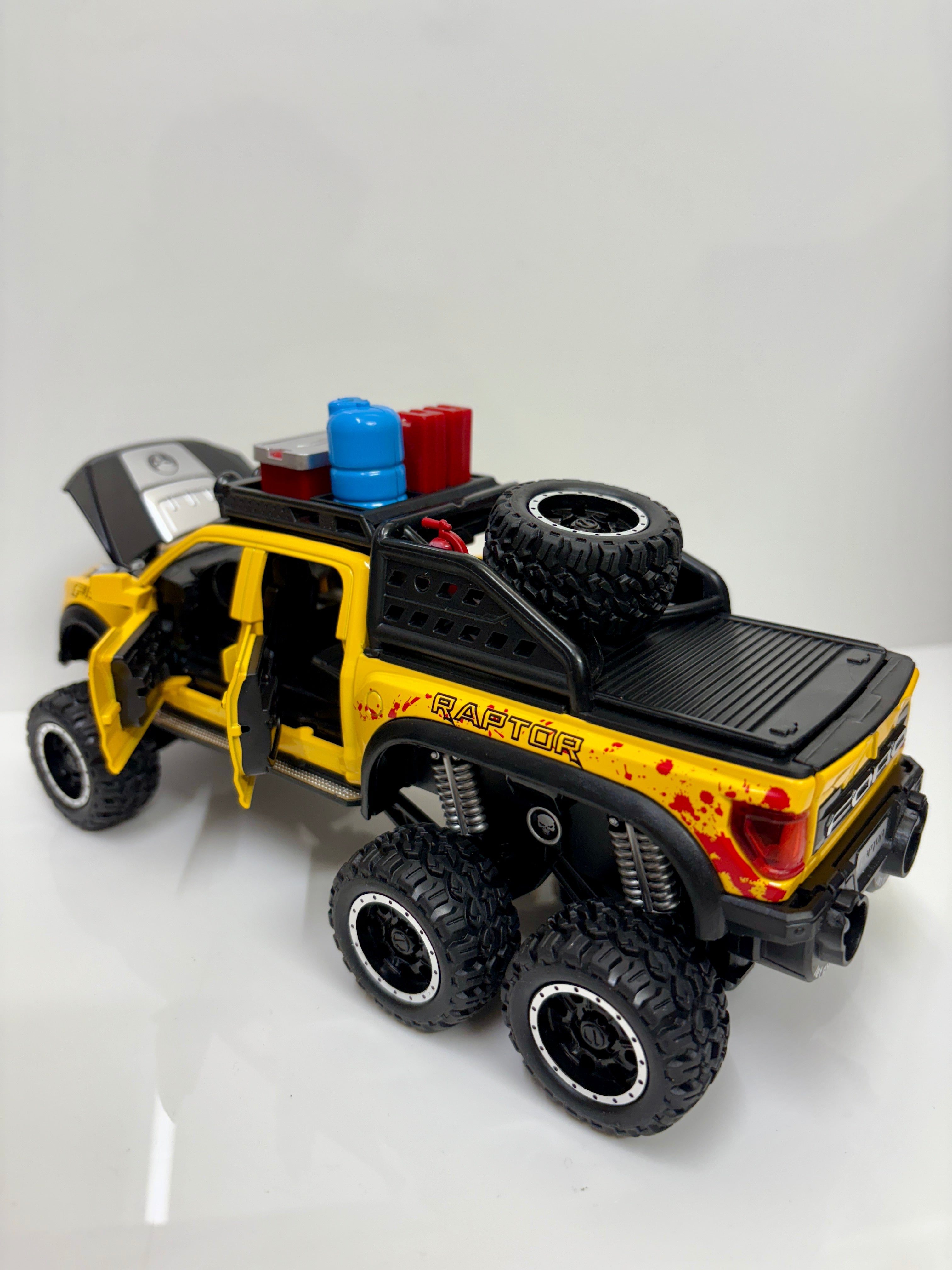 Ford Raptor F150 Truck 1:28 Scale Yellow