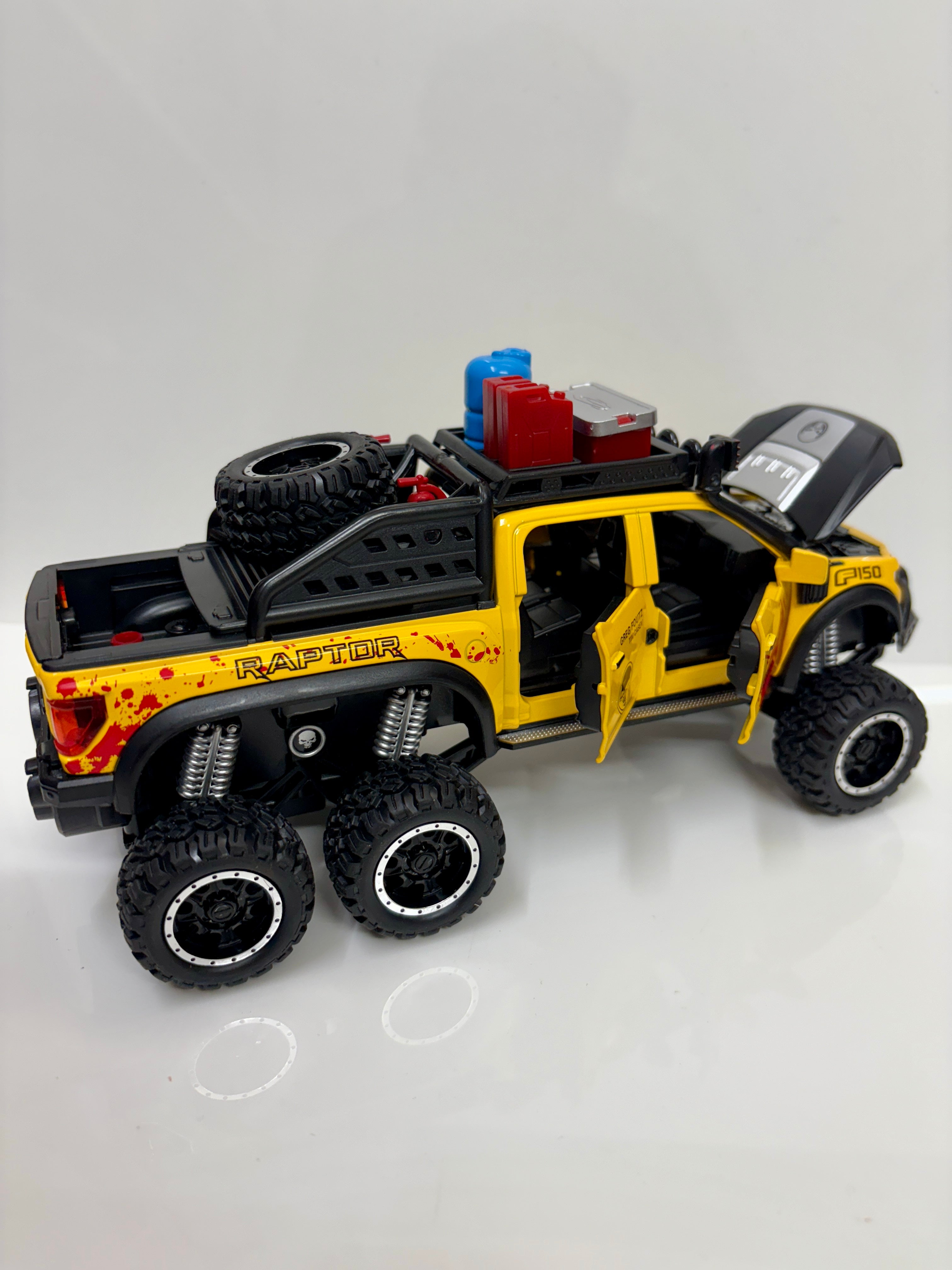Ford Raptor F150 Truck 1:28 Scale Yellow