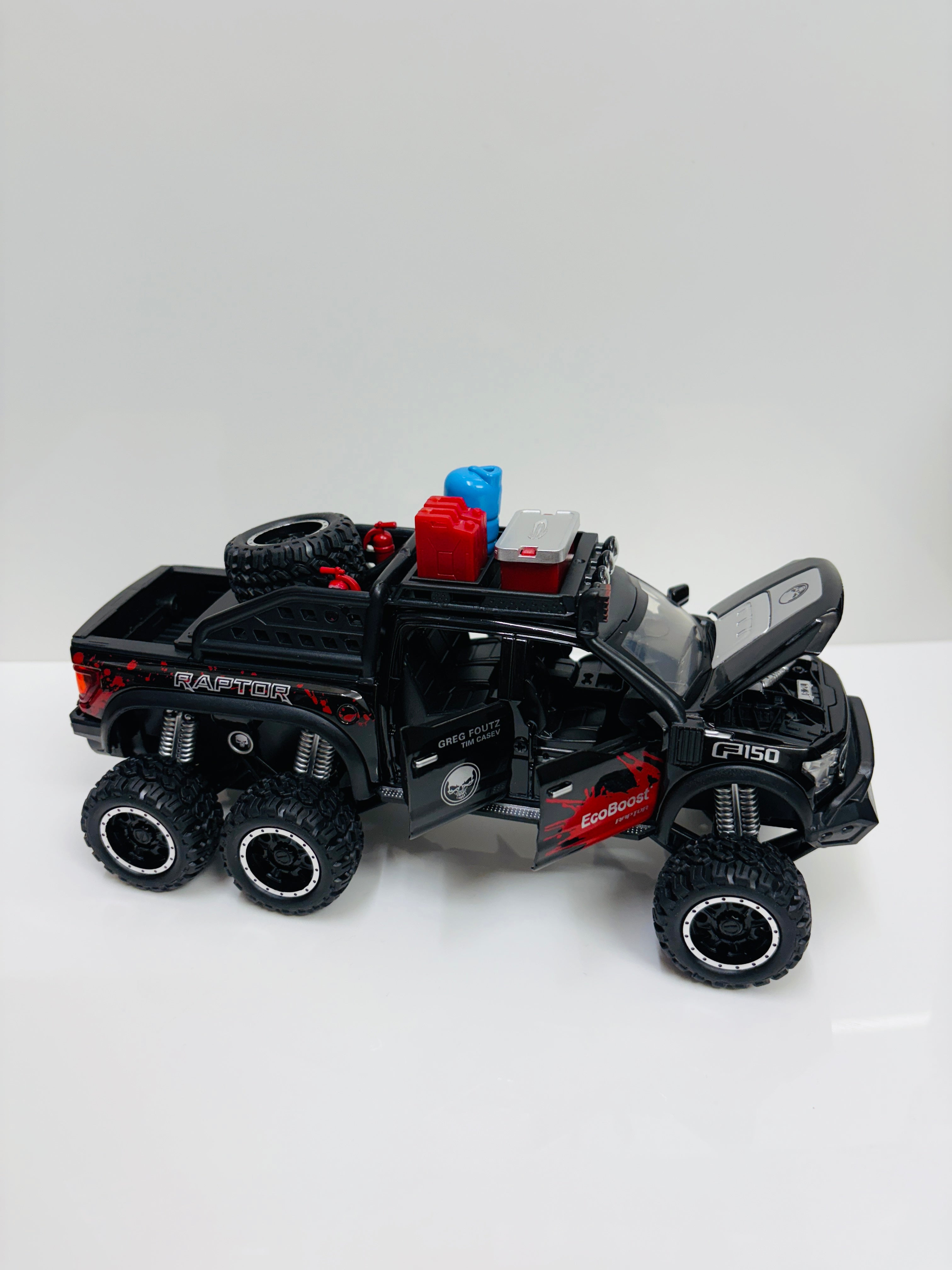 Ford Raptor F150 Truck 1:28 Scale Black