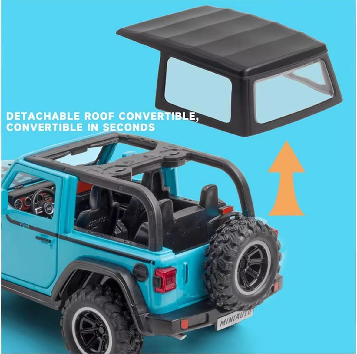 Jeep Rubicon 1:24 Scale Blue